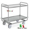 Carrello in acciaio 109x59x91|Carrelli di servizio inox