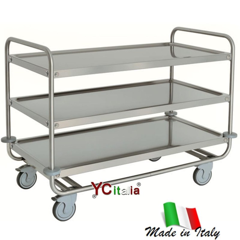 Steel trolley 109x59x91 h