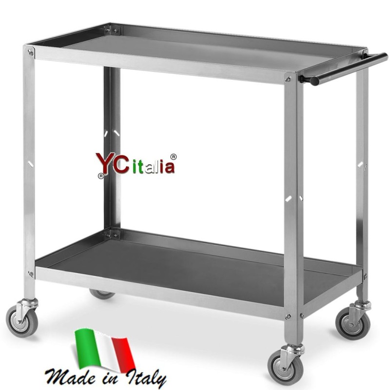 Carrello in acciaio 89x48x85