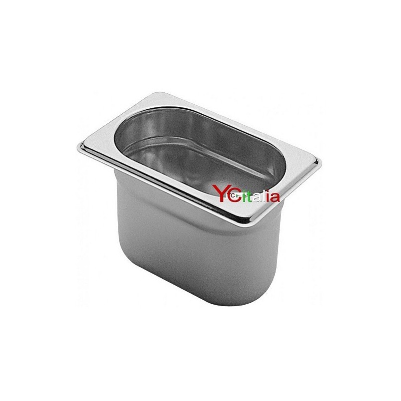 Bacinelle 1/9 GN gastronorm acciaio inox 18/10 aisi 304