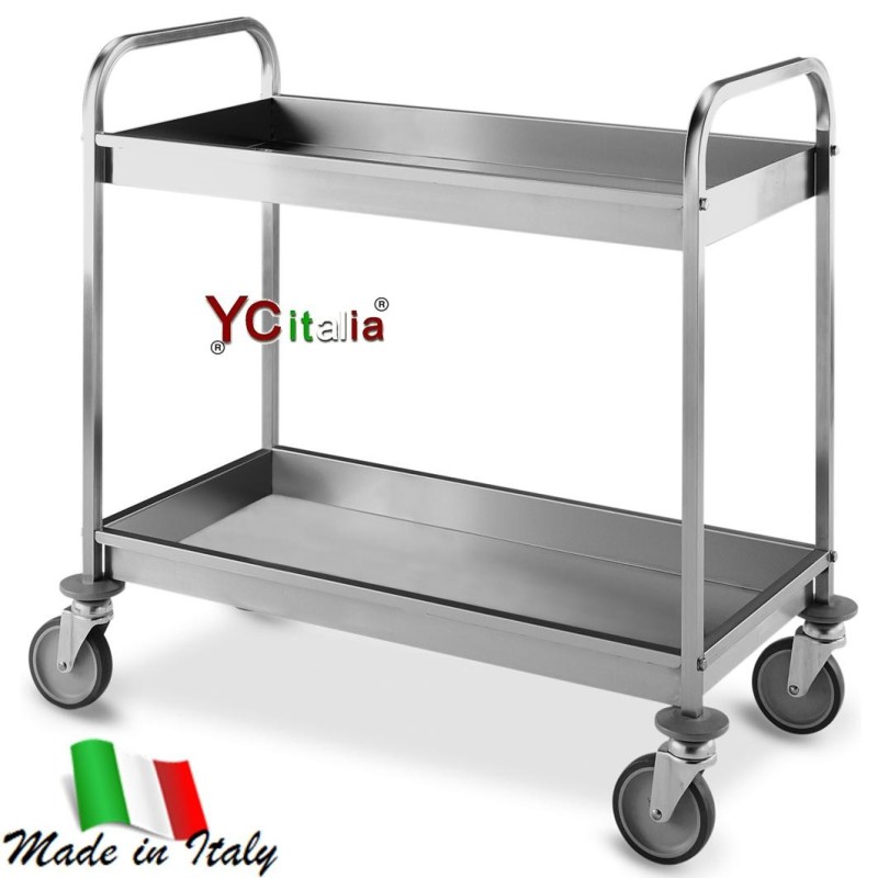 Carrello in acciaio 98x51x91 h