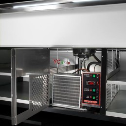 Vetrina Espositiva Refrigerata Pasticceria L1377xP940xH1064|Banchi per pasticceria
