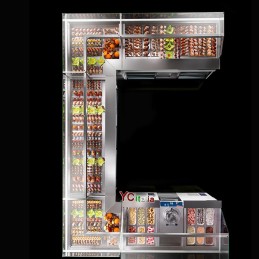 Vetrina Espositiva Refrigerata Pasticceria L1377xP940xH1064|Banchi per pasticceria