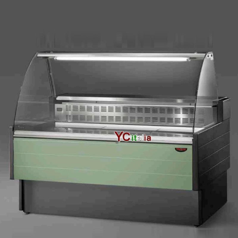 Vetrina refrigerata per alimenti kibuk vetro curvo L1060xP890xH12651.366,20 €1.518,00 €Vetrine profondità 900 ventilateF.A.R.H. Snc Di Bottacin Antonio & C