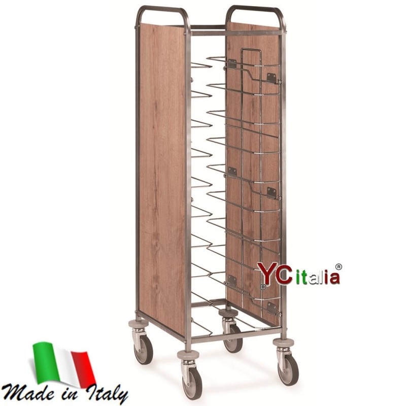 Carrello portavassoi 10 vassoi 52x60x159 h