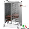 Carrello portavassoi inox 20 vassoi