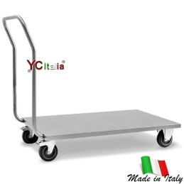 Carrello portacasse inox cm 60x70x97|Carrelli stoccaggio