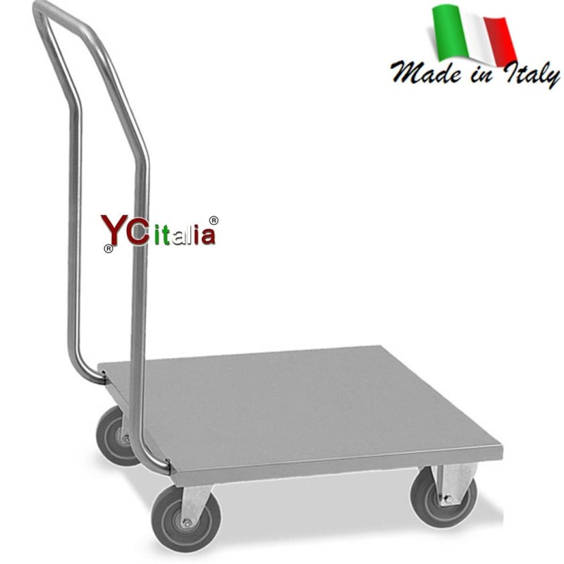 Carrello portacasse inox cm 60x70x97|Carrelli stoccaggio