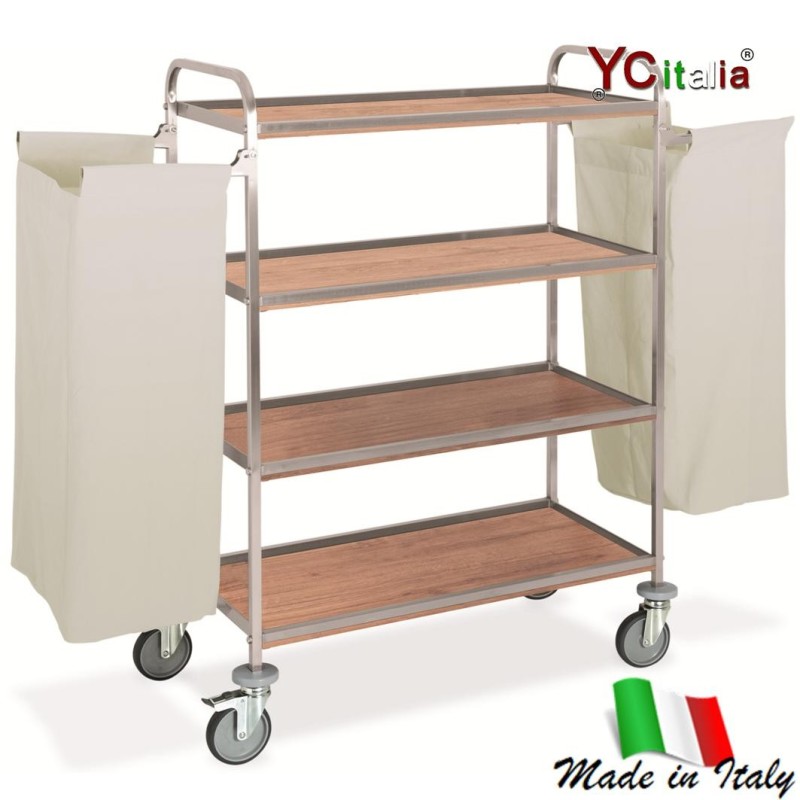 Carrello portabiancheria cm 101X52X151 h