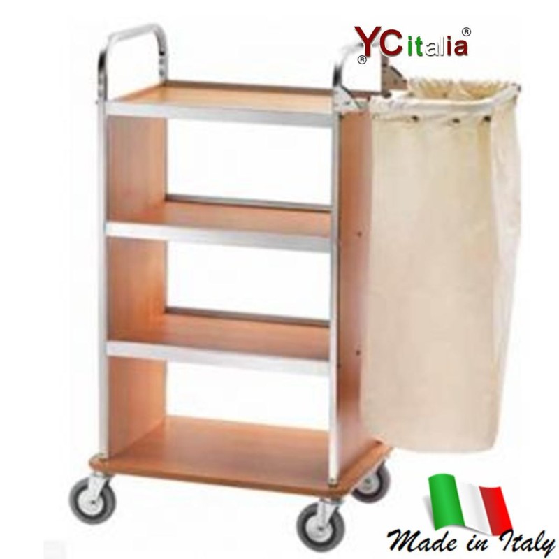 Carrello portabiancheria cm 107x52x134