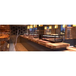 Vetrina refrigerata sushi 1320x380x300|Home