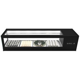 Vetrina refrigerata sushi 6 piano liscio 1320x380x300|Vetrine sushi