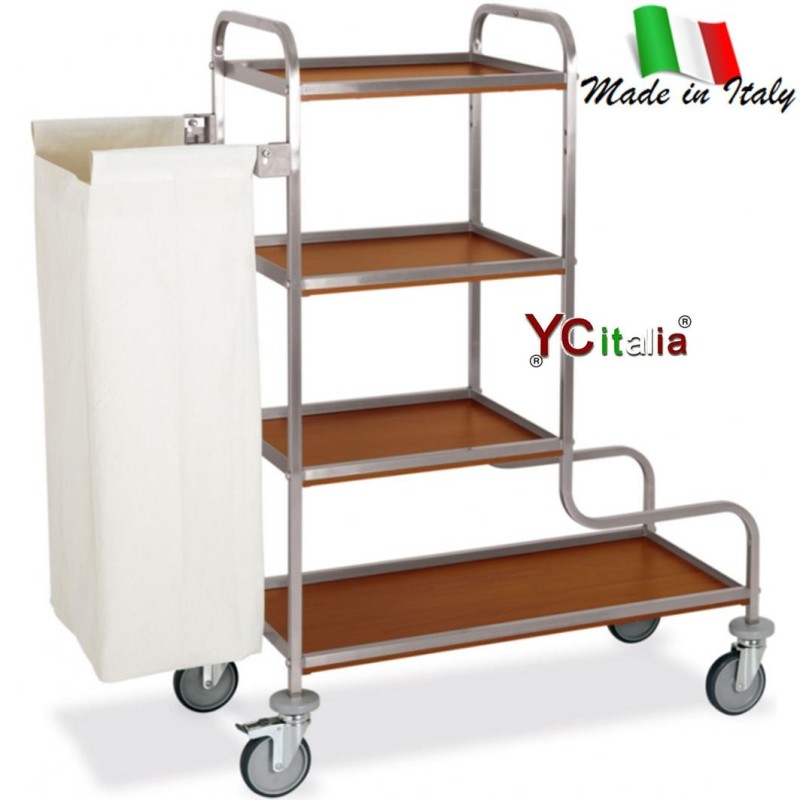 Carrello portabiancheria cm 140x52x137 h