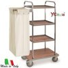 Carrello portabiancheria cm 102x52x134|