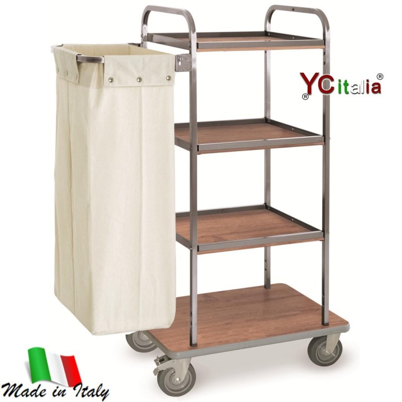 Carrello portabiancheria cm 102x52x134|