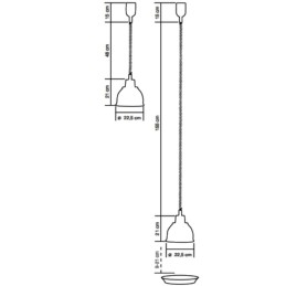 314,00 €F.A.R.H. Snc Di Bottacin Antonio & CLampen zum Erhitzen der GerichteInfrarot Heizlampe zur Aufhängung