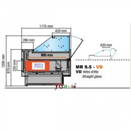 Espositore refrigerato L1330 x P1175 x H1200 vetri dritti1.872,00 €2.080,00 €Vetrine profondità 1100 ventilateF.A.R.H. Snc Di Bottacin Antonio & C