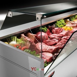 Espositore refrigerato L1520 x P1175 x H1200 vetri dritti|Vetrine profondità 1100 ventilate