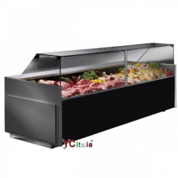 Espositore refrigerato L2480 x P1175 x H1200 vetri dritti