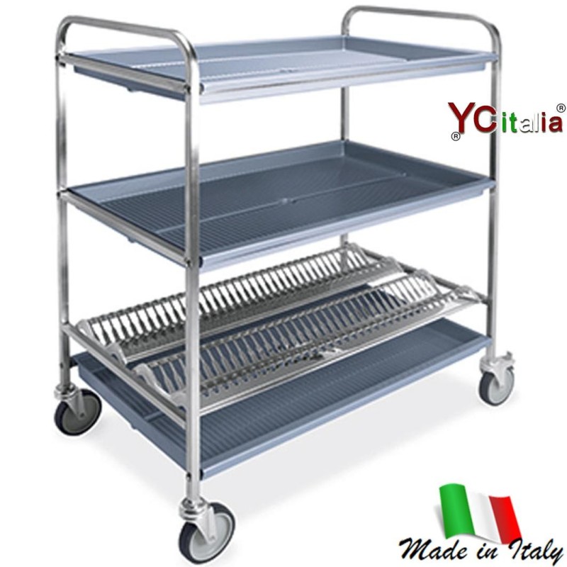 Carrello portapiatti 97x103x86 h