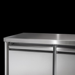 Tavolo refrigerato 2 porte 1460x600x860/930 mm