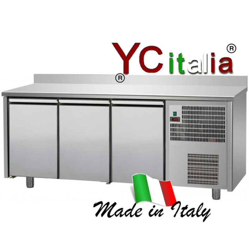 Tavolo refrigerato 3 porte con alzatina 1910x600x960/1030mm