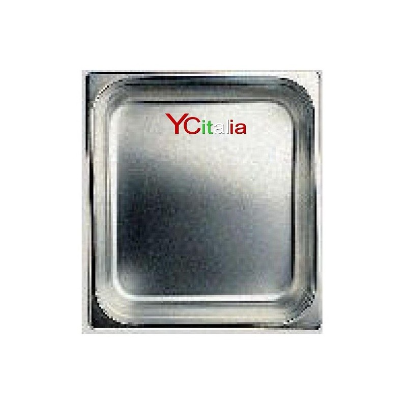 Teglia 2/3 GN gastronorm in acciaio inox AISI 304 18/10|Teglie inox