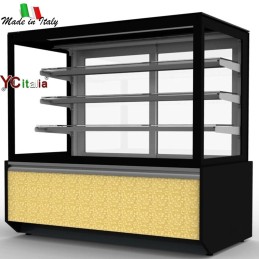 Espositore refrigerato per salumi vetro dritto L1805xP763xH1391|Banchi pasticceria