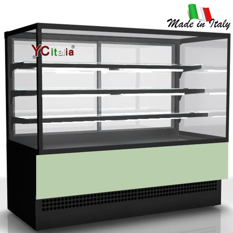 Espositore refrigerato per salumi vetro dritto L1805xP763xH1391