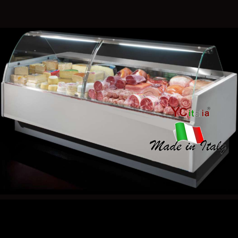 Vetrina refrigerata per formaggi vetri curvi L1330XP895XH1260