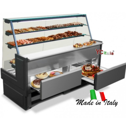 2 326,50 €F.A.R.H. Snc Di Bottacin Antonio & CLunettes de pâtisserie statique L1435 x P 876 x H 1440Pâtisserie