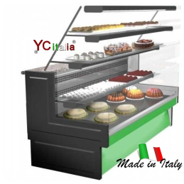 copy of Vetrina statica pasticceria vetri dritti L1030 x P 876 x H 1433