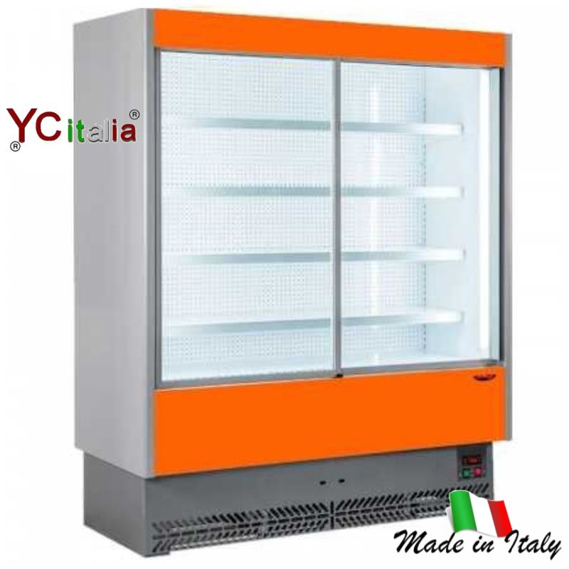 Murale refrigerato con porte  L1955 X P 602 X H 1970 Salumi e Latticini