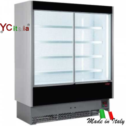 Murale refrigerato con porte L1330 X P 600 X H 1984 carne preconfezionata