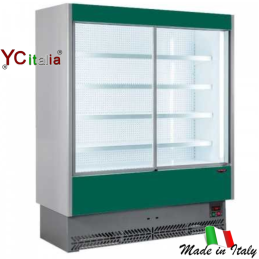 Murale refrigerato con porte L1330 X P 600 X H 1984 carne preconfezionata