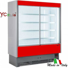 Murale refrigerato con porte L1330 X P 600 X H 1984 carne preconfezionata