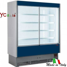 Murale refrigerato con porte L1330 X P 600 X H 1984 carne preconfezionata|Murali refrigerati con porte battenti