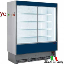 Murale refrigerato con porte L1330 X P 764 X H 2040 Salumi e Latticini