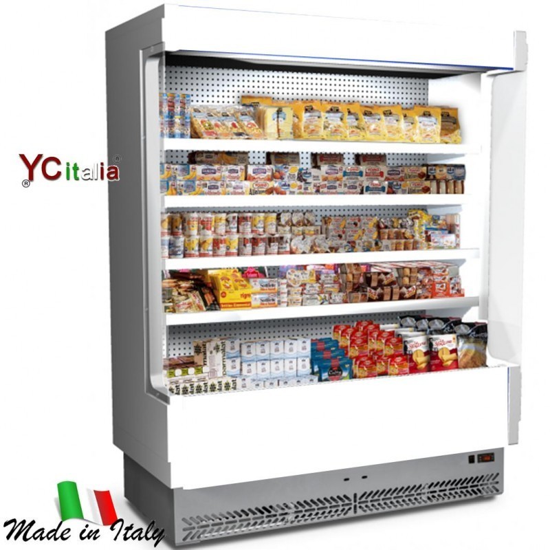 Espositore murale L1330 X P 764 X H 2040 refrigerato Salumi e Latticini|Espositori murali profondità 800