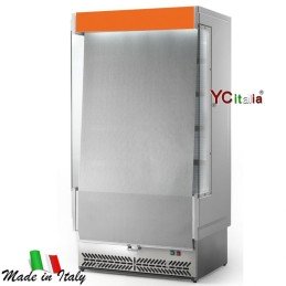 Espositore murale L1580 X P 764 X H 2040 refrigerato Salumi e Latticini|Espositori murali profondità 800