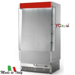 Espositore murale L1580 X P 764 X H 2040 refrigerato Salumi e Latticini|Espositori murali profondità 800