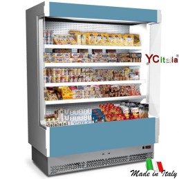 Espositore murale L2580 X P 764 X H 2040 refrigerato Salumi e Latticini|Espositori murali profondità 800