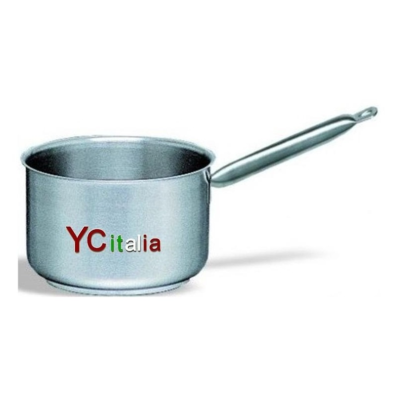 Casseruola alta con manico in acciaio inox