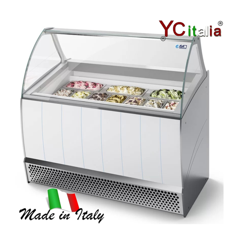 Vetrina gelato 10 gusti Bermuda