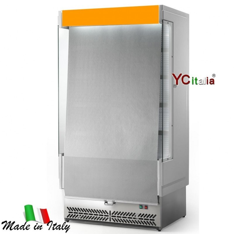 Murale inox L1080 X P 764 X H 2040 Salumi e Latticini|Espositori murali profondità 800