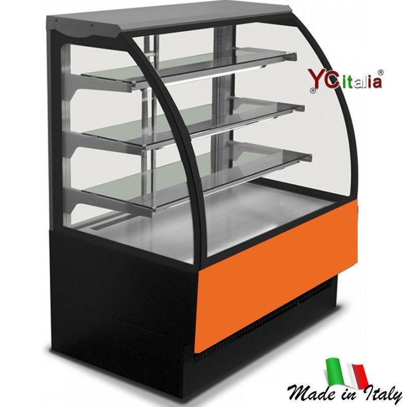 Vetrina refrigerata per salumi e formaggi L2404xP770xH1395|Vetrine profondità 800 ventilate