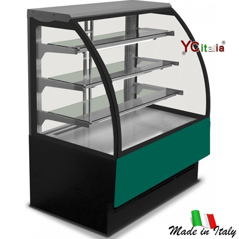 Vetrina refrigerata per salumi e formaggi L2404xP770xH1395|Vetrine profondità 800 ventilate