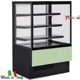 Vetrina refrigerata vetro dritto L1505xP763xH1391|Banchi pasticceria