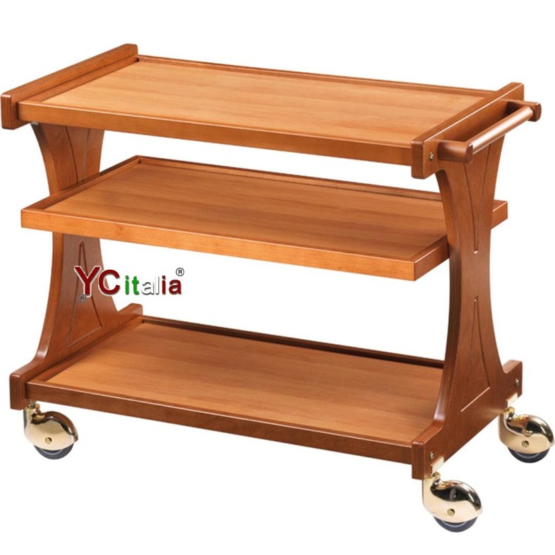 617,00 €F.A.R.H. Snc Di Bottacin Antonio & CChariot en bois pour le service 86x55x85 hElegancy trolleys 3 étages