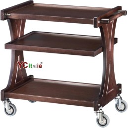 Chariot en bois pour le service 86x55x85 h